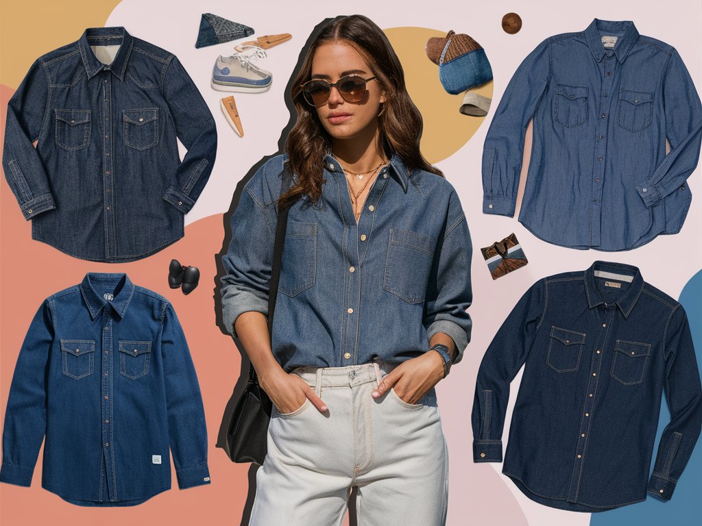 Grab Stunning Shop Denim Chambray Shirts on Sale Now